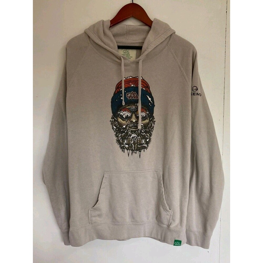 Wild Tribute Hoodie Mens 2XL Sweatshirt Mountains Iceman Gorpcore Outdoor